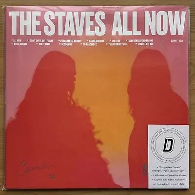 The Staves All Now Ltd Ed Signed Numbered Orange/Pink Splatter Vinyl LP. 2024. • £40