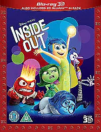 Inside Out Blu-Ray (2015) Pete Docter Cert U 2 Discs FREE Shipping Save £s • £2.94