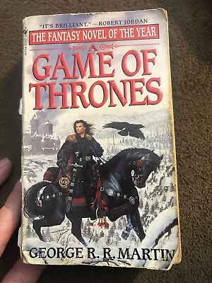 A Game Of Thrones George RR Martin 1st Ed Paperback 1997 Bantam Jon Snow Cover • $17