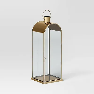 Tall Metal Lantern Gold - Threshold • $17.99