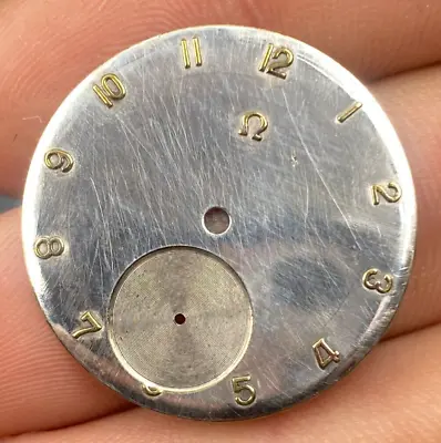 Vintage Omega Analog Small Second Watch 29.6 Mm Dial For Parts • $70