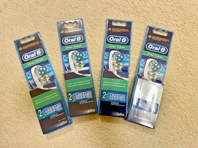 $19.95 • Buy 8x Genuine Braun Oral B Replacement Electric Toothbrush Heads Dual Clean EB417