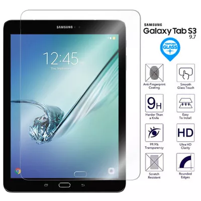 For Samsung Galaxy Tab S3 9.7 Tempered Glass Screen Protector Film SM T820 T825 • $3.84