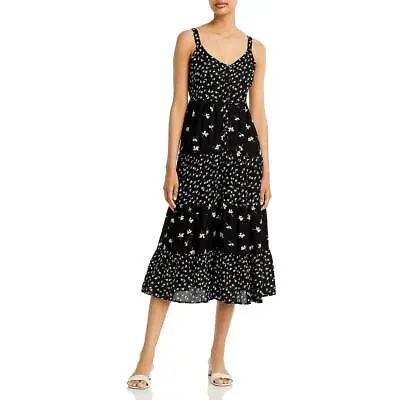 $24.60 • Buy Bila Womens Floral Print Midi Sleeveless Fit & Flare Dress BHFO 4769