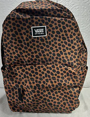 Vans Off The Wall Leopard Print Backpack Bag Old Skool Multicolor One Size • $27.99