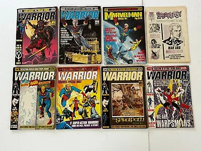 $189 • Buy WARRIOR Quality Comics Marvelman V For Vendetta UK Comic ALAN MOORE 8pc Lot