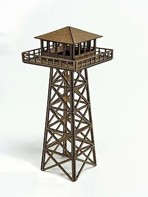 N Scale Forest Fire Watch Tower Kit - Laser Cut Model Train Scenery Building • $17.95