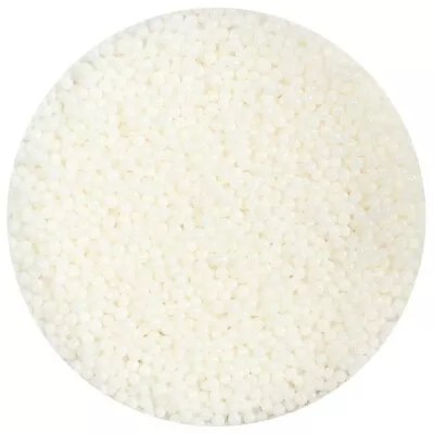 Edible Sugar Pearl Sprinkles Balls Shimmer White 2mm Cake Topper Decoration • £2.89