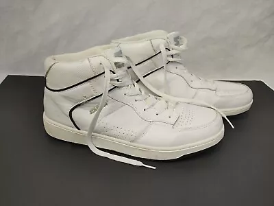 Vtg Retro STARTER Jump Shot Hi White Leather Basketball Shoe Men’s Sz 13 2562733 • $42.50