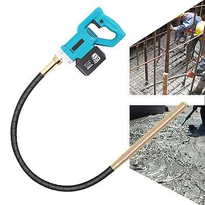 Cordless Handheld Electric Concrete Vibrator W/Battery X 2 For Construction Tool • $116.86