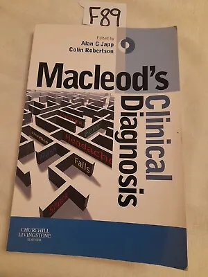 Macleods Clinical Diagnosis Medical Book Alan G Japp Colin Robertson 2013 • £14