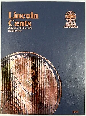 Whitman Lincoln Cents Vol#2 1941-1974 Coin Folder Penny Album Book #9030 • $9