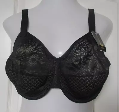 Wacoal Visual Effects Minimizer Underwire Bra Size 40DDD Style 857210 Black • $35.95