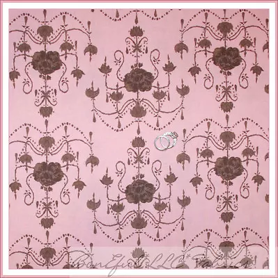 BonEful Fabric FQ Cotton Quilt Pink Brown Flower Shabby Chic Bohemian Cottage UK • $3.67