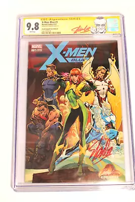 X-Men: Blue #1 CGC 9.8 Signed Stan Lee Custom Label • $650