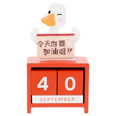 £10.32 • Buy Wooden Block Calendar Wood Countdown Calendar Date Display Blocks