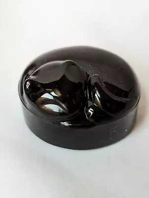 Vintage 1989 Avon Black Cat Pill Box - New Unused With Box • $23.99