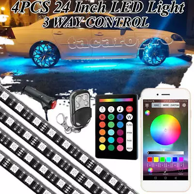 RGB Car Truck Wheel Well LED Light Bluetooth Control Custom Neon Rim Tire Strip • $84.89