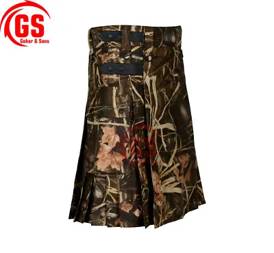 Men's Jungle Camo Scottish UTILITY Kilt Camo KILTS Hiking - Tactical Kilt • $91.47