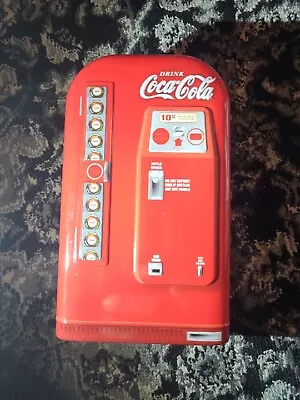 Metal Coke Can Bank- COCA-COLA Tin - Money Saving Coin Slot Collectible Vending • £21.80