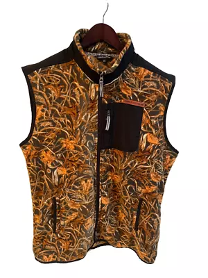 Simply Southern Mens Sz XL Camo Camoflauge Vest Full Zip Pockets Hunting Outdoor • $22