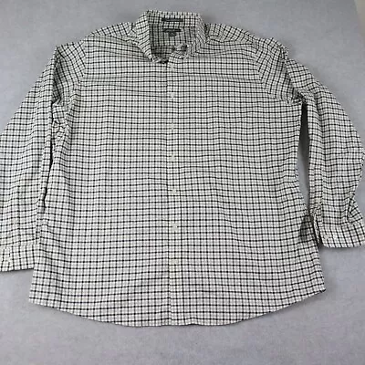 Eddie Bauer Shirt Mens 3XLT Tall Wrinkle Free Relaxed Fit Button Down Plaid • $16.99