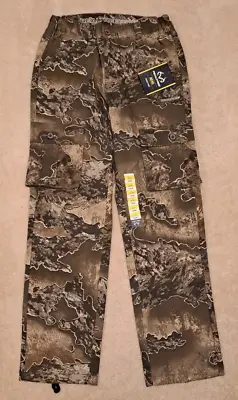 Men's Realtree EXCAPE Camouflage Hunting Pants 6 Pocket Cargo Style Sz S(28-30) • $21