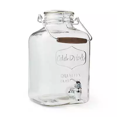 Better Homes & Gardens Glass 2-Gallon Beverage Dispenser With Glass Clamp Lid • $17.22