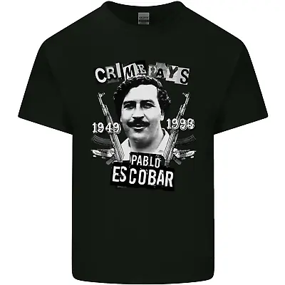 Pablo Escobar Crime Pays Mens Cotton T-Shirt Tee Top • $26.26