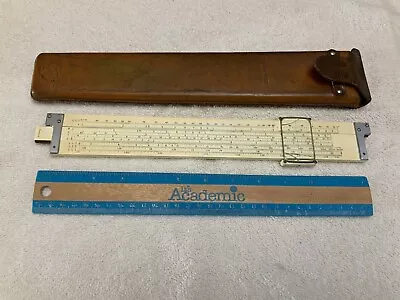 Vintage Keuffel & Esser Co NY Slide Rule 4092-3 With Leather Case • $10