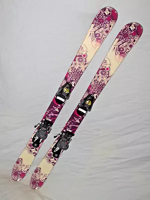 K2 MISSY Girl's Jr Twin Tip All Mountain Skis 119cm W/ Atomic 4.5 Ski Bindings ~ • $89