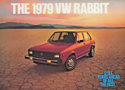 Vintage 1979 Volkswagen Rabbit (Golf) 'C' & 'L' Sedan Color Sales Brochure • $8.99