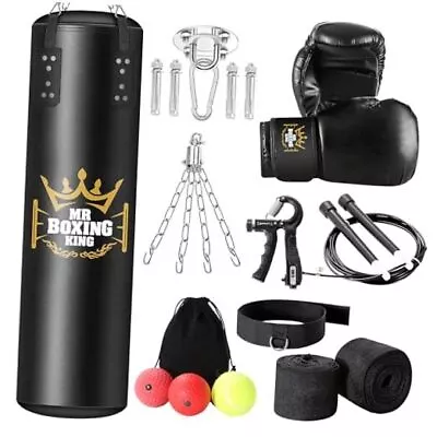 Mr Boxing King Punching Bag Set For Adults 4ft Heavy Boxing Bag Set 80 Lb  • $110.11