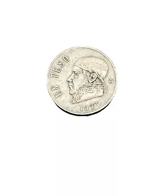 Mexico 1971 México Mexican Un Peso José María Morelos Pavon Moneda Coin • $20