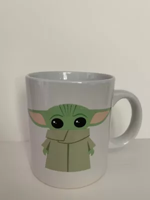 NEW Star Wars Disney Baby Yoda Grogu 18oz Mug Mandalorian Green On White 20oz • $12