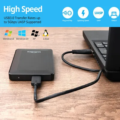 High Speed 2.5  Game Storage HDD External Hard Drive 160GB-2TB For PS4 PS5 Xbox • £24.43