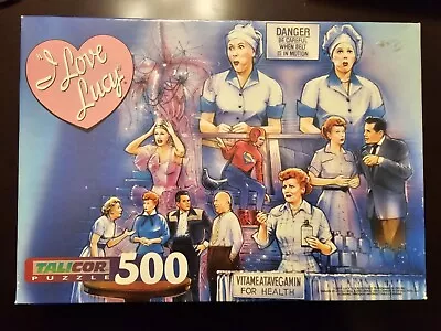 Vintage 1997 I Love Lucy 500 Piece Collage Puzzle Candy Factory VitaMeataVegamin • $25