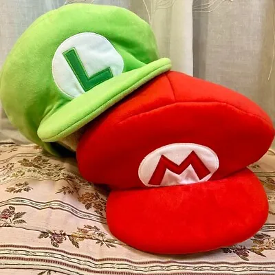 Nintendo World Mario Luigi Hat Size Free Cosplay Cap Super Mario Bros. USJ • $77.50