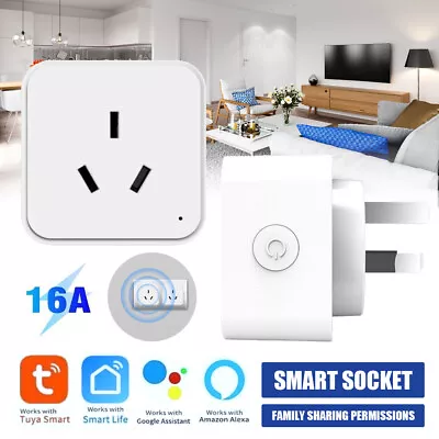 Tuya Zigbee WiFi Smart Socket AU Plug Voice Control For Alexa Google Home 16A • $22.95