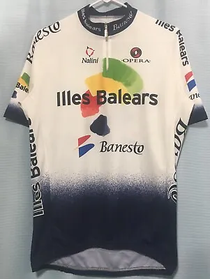 L Vintage 2004 BANESTO ILLES BALEARS Cycling Team Jersey NALINI Italy MOVISTAR • $39.99