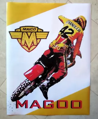 Vintage Motocross RIDER- Danny  Magoo  Chandler 18 X 24 NEW Poster-Maico-1 LEFT • $19.95