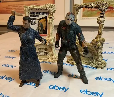 Voorhees Bates Movie Maniacs Figure Lot Psycho Friday 13th Texas Chainsaw • $34.99