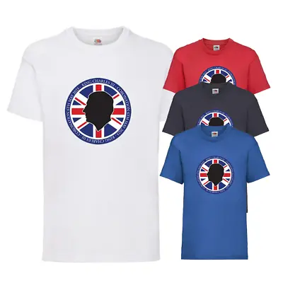 Kids T-Shirt King Charles Coronation Monarch Union Jack Gift Short Sleeve Tee • £14.95