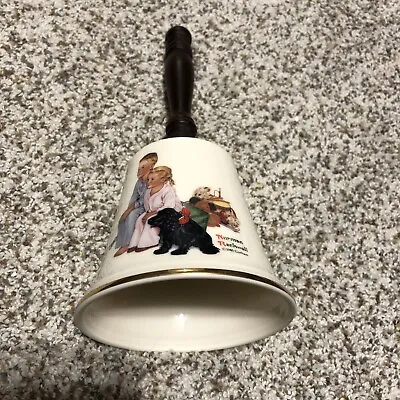 NORMAN ROCKWELL-Yuletide Reflections Bell -By Gorham Fine China 1985 • $8.96