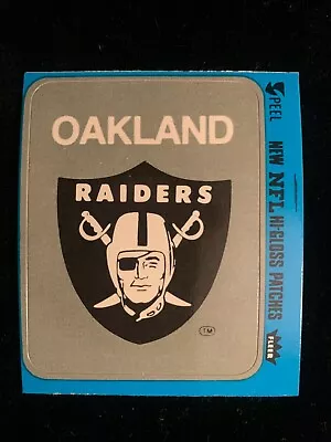 1977 Fleer Action OAKLAND RAIDERS Logo Sticker Blue Variation - Nm/Nm+ Rare!! • $17.99