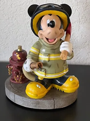 Disney Parks MICKEY MOUSE FIREMAN Statue Collectible Figure 9.5  NEW In BOX • $134