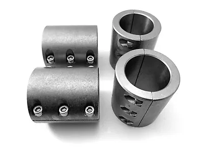 4 Weldable Steel Tube Clamps Bolt On 1.50  1-1/2  Roll Cage Mounts 6 Bolt HD • $69.99