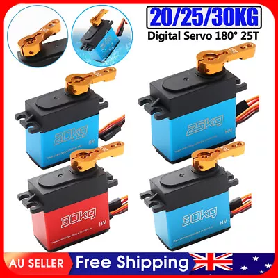 $21.39 • Buy 20/25/30KG Digital Servo Metal Steering Gear Waterproof For RC Car DC Motor Part
