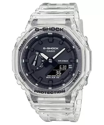 Casio GA-2100SKE-7A Casio G-Shock Transparent Strap Men Watch • $153.50