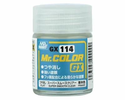 Mr.Hobby GSGX114 Mr.Color Super Smooth Clear Flat (18ml) Modeling • £5.15